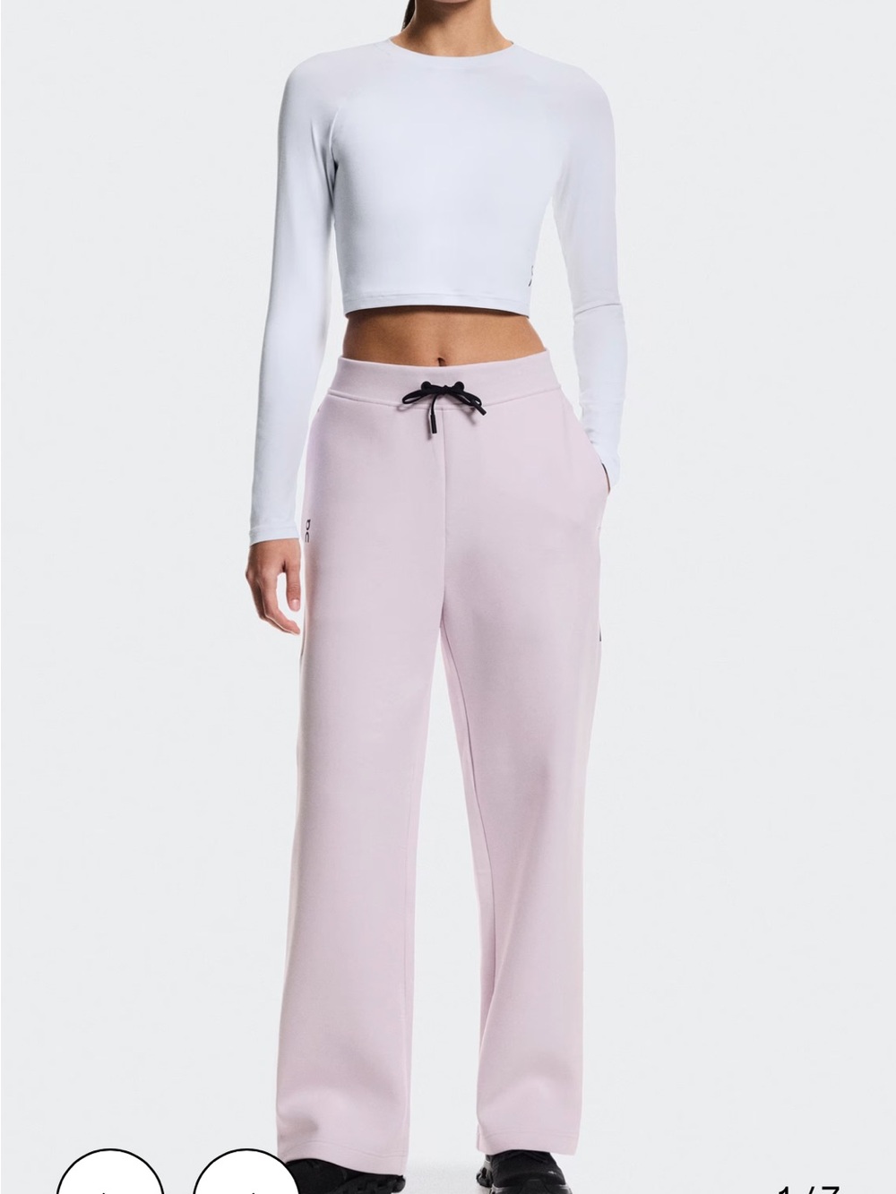NWT On Running Women's Pale Pink Focus Tech Sweatpants